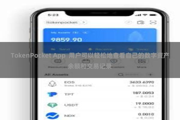 TokenPocket App  用户可以轻松地查看自己的数字资产余额和交易记录